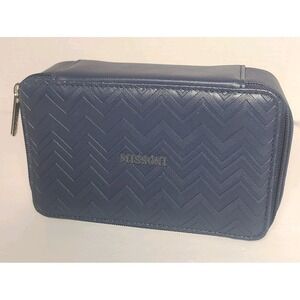 Missoni For Delta Navy Chevron Travel Toiletry Cosmetic Bag Case Zip Pouch